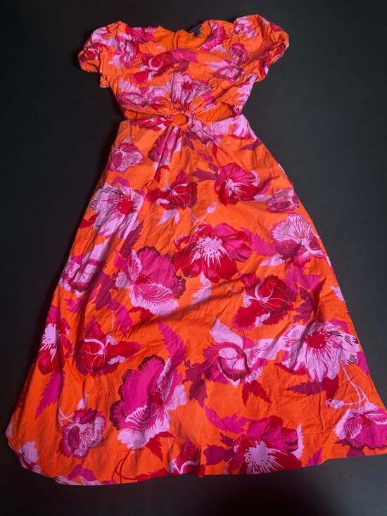 Scoop Dresses & Skirts - Scoop Floral Cutout Ring Midi Dress Size XS (0-2)